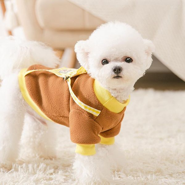 Abbigliamento per cani Vestiti per cuccioli Autunno e inverno Orso Zaino Maglione Piccolo gatto di media taglia Animale domestico a due zampe