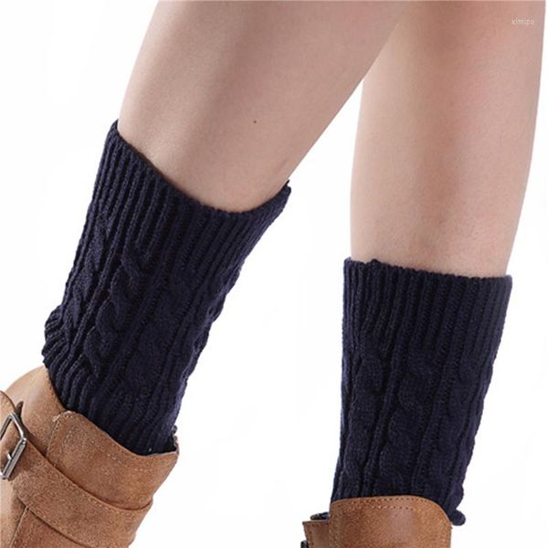 Kadınlar SOCKS Kadınlar Örme Bacak Isıtıcı Kış Kısa Isıtıcılar Boot mantarları moda termal bayanlar legging ayak