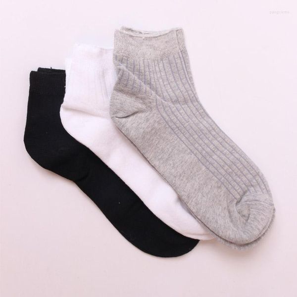 Meias masculinas Confortável algodão Teens estilo chinelos de tornozelo curto Moda respirável Man Socken 3Pairs/1Lot