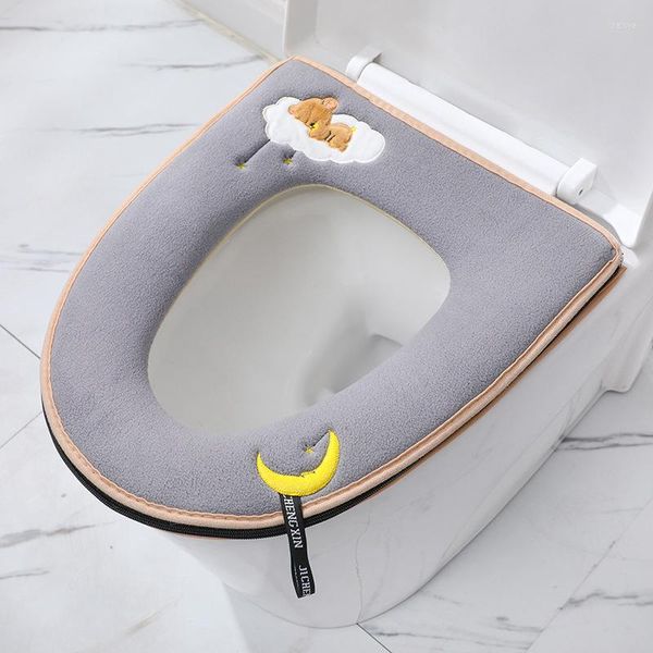 Coprisedili per WC Tappetino per pecore dei cartoni animati Tappetino caldo morbido lavabile Closestool Custodia Coperchio Bidet Accessori per il bagno