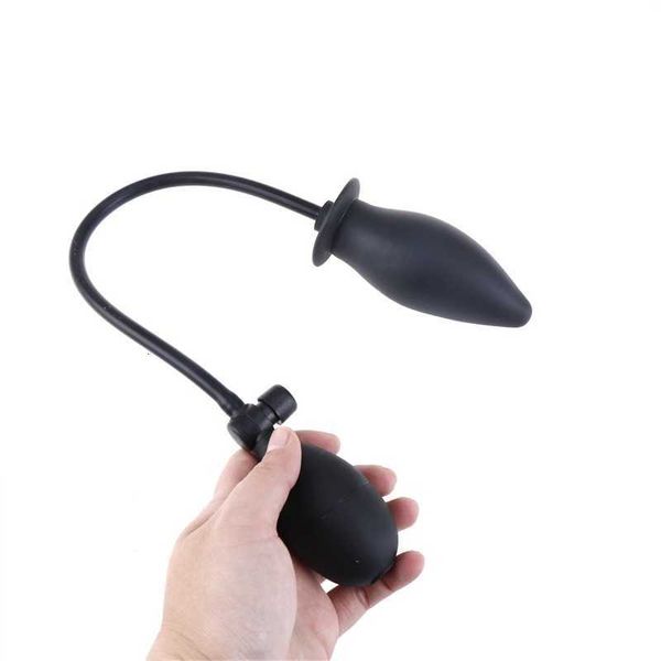 Massaggiatore giocattolo del sesso 1PCS Favore di partito Airbag gonfiabile Massaggiatore da cortile Forniture appassionate di silicone nero per regalo di coppia