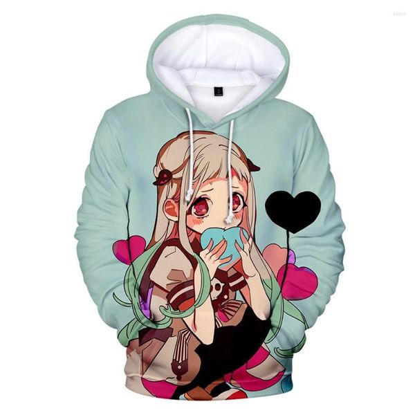 Hoodies masculinos Anime Banheiro Bombado Hanako Kun Hoodie Sorto jovem menino/meninas de manga longa Crianças/adultos Autumn Winter Pullovers de inverno