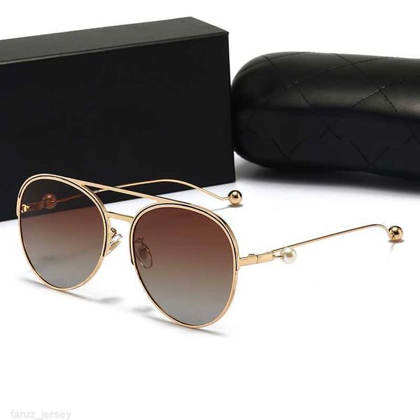 Fashion Luxury Sunglasses Lens Polaroid Designer feminino homem Óculos idosos para homens Ópulos de mulher Pérola Metal Metal Sun para Man Mulher