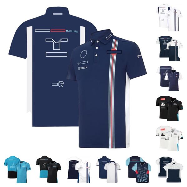 Camisetas masculinas nova f1t-camisa masculina e feminina lapela equipe casual esportes corrida uniforme de manga curta camisa polo m230410