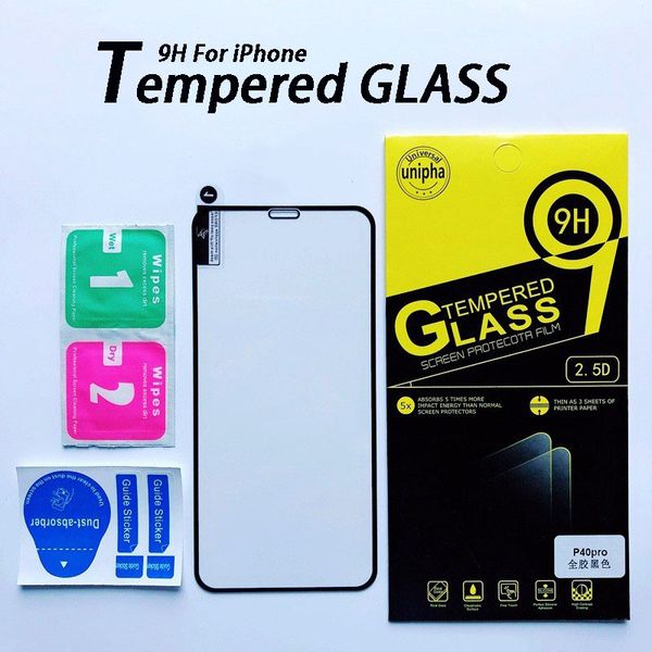 9H High Aluminium Displayschutzfolie für iPhone 14 Pro Max 7 6 8 Plus Kratzfestes gehärtetes Glas XR XS 11 12 13 Mini Full Cover Film mit Einzelhandelsverpackung