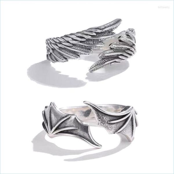 Кластерные кольца кластерные кольца Ангел Демон Крылы Пары для женщин, подходящие для друга