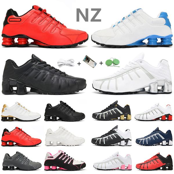 2022 Nz Scarpe da corsa da uomo Sneaker Triple Black Gold Bianco Rosso Argento Bred Platinum University Blue Uomo Donna Scarpe da ginnastica Sport Sneakers Jogging Walking Taglia 5.5-12