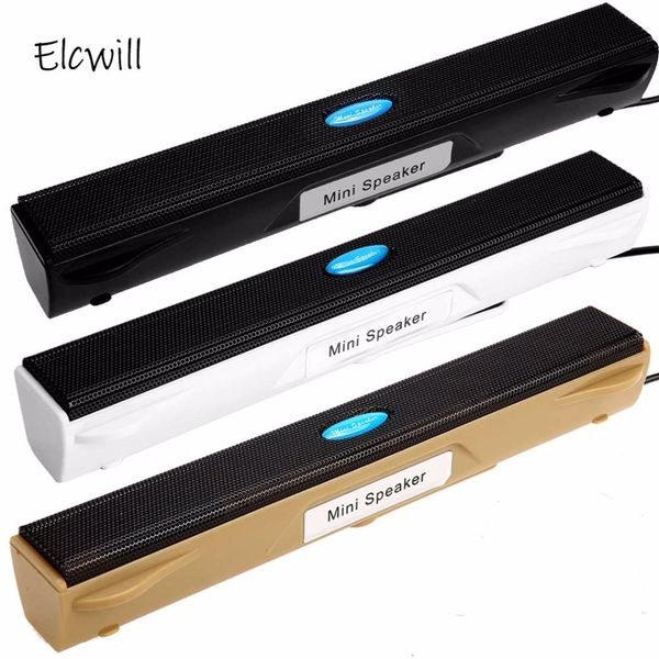 SoundBar Wired USB Speaker Player Music Player Amplifier Loudspeak Box Bar Bar para Computador para Computador PC Notebook Laptop 221101