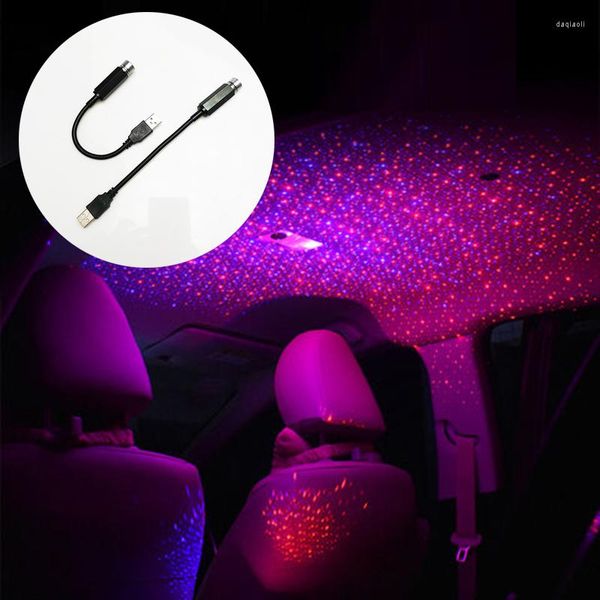 Украшения интерьера 1pc Mini Led Car Roof Star Star Light