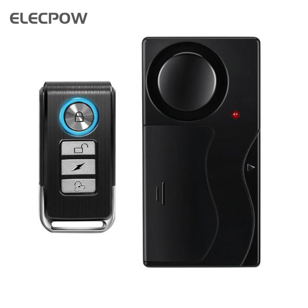 Sistemas de alarme Elecpow Electric Bike Vibration Anti-Bout Wireless Bicycle com controle remoto 110db Detector de janela da porta da casa Safe 221101