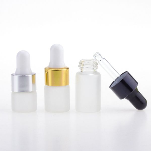 Leere Augentropfflaschen 1 ml, 2 ml, 3 ml, gefrostete kosmetische E-Flüssigkeitslotion, Probenaufbewahrung