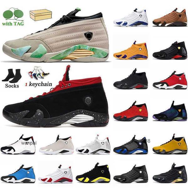 2023 14 14s Männer Basketballschuhe Jumpman Sneakers SPM White Black Toe Red Lippenstift Vermögen wintergeräte Universität Gold Candy Cane Thunder Herren Jerdon