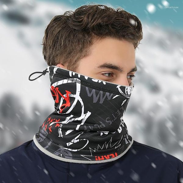 Bandanas termal yüz bandana maskesi kapak boyun ısıtıcı gaiter bisiklet kayak tüp fular yürüyüşü nefes alabilir maskeler kış sıcak eşarplar