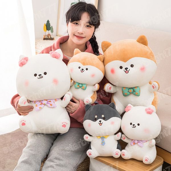 25/30/40 centimetri Bella Grasso Shiba Inu Cane Giocattoli di Peluche Farcito Morbido Kawaii Animale Del Fumetto Cuscino Bambole regalo per I Bambini Del Bambino Dei Bambini