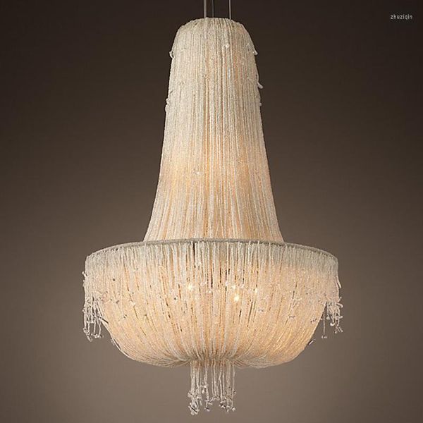 Lampadari Jellyfish Drop Light 5 Lampadario bianco country francese Lampadari da cucina sospesi unici con lanterna da foyer