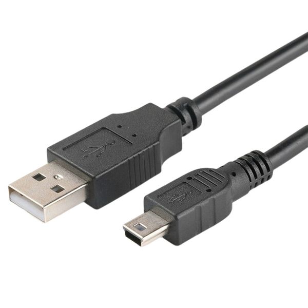 Mini-USB2.0-auf-USB-Kabel, 5-polig, schnelles Datenladekabel für MP3-MP4-Player, Auto-DVR, GPS, Digitalkamera, HD-Smart-TV, 1/1,5/2 m