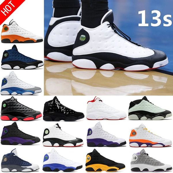 Neue XIII 13 13s Herren-Basketballschuhe Hyper Royal French Blue Linen Island Green Obsidian Bred Midnight Navy Black Cat Del Sol Barons Gym Red TOP Damen Outdoor-Turnschuhe