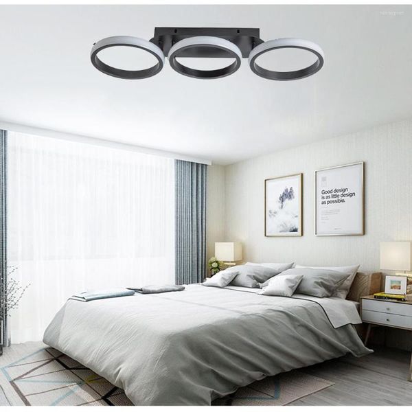 Plafoniere Lampada Nordica A Led Lampade Per Soggiorno Anelli Design Camera Da Letto