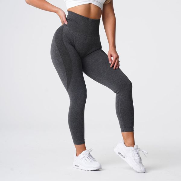 Yoga -Outfit NVG gesprenkelt nahtlos Lycra spandex Leggings Frauen weiche Trainingsstrumpfhosen Foves Outfits Hosen Hohe Taille Fitnessstudio Kee 63