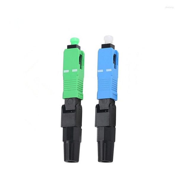 Equipamento de fibra óptica 50-300PCS FTTH SC Modo único APC Connector rápido Conecto Connecto Nível de telecomunicação