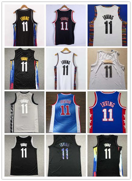 2022 neues genähtes Basketball-Trikot mit 11 Stickereien in verschiedenen Stilen für weiß-schwarze Kostüme