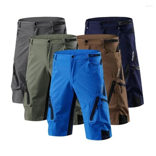 Aparel de motocicleta 7 cores homens shorts de bicicleta respirável Bike de montanha solto de pilota