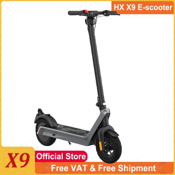 HX X9 Plus 36 В 15,6 Ач Pro Max 48 В 15,6 Ач 10 дюймов 40 км / ч Складной легкий вес Открытый городской высокоскоростной электрический скутер