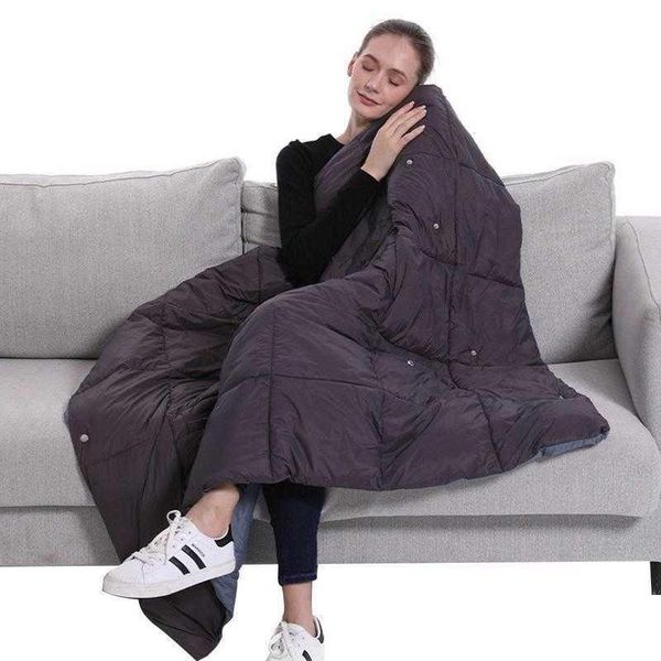 Cobertores de cobertor Zona el￩trica Aquecimento Mtifuncional Cam Office Home Office Travel port￡til para sof￡ -cama Y2209 Drop Delivery 2022 Garde Dhcnl