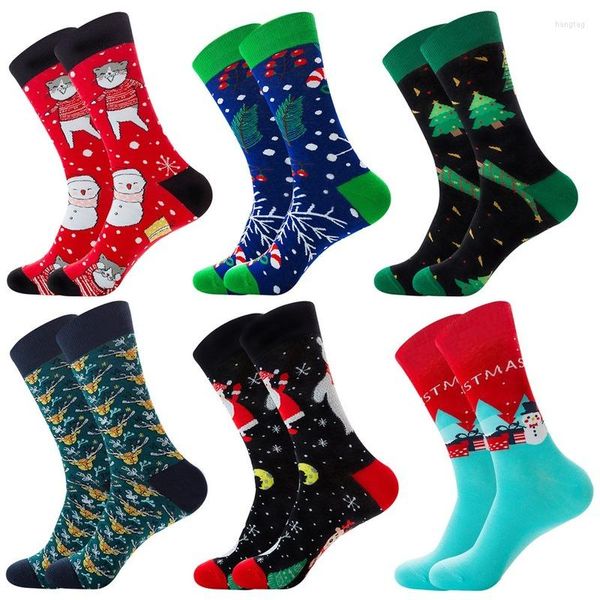 Herrensocken Männer Lustige Cotten Herren Großhandel Herbst Winter Weihnachten Weihnachtsmann Geschenk Crew Geschenke für