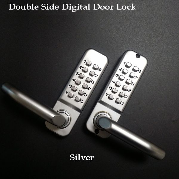 Smart Lock Long Handle Keyless Mecânica Digital Door Lock Password Keypad home Garden Yard Madeira Gate lock Button 221101