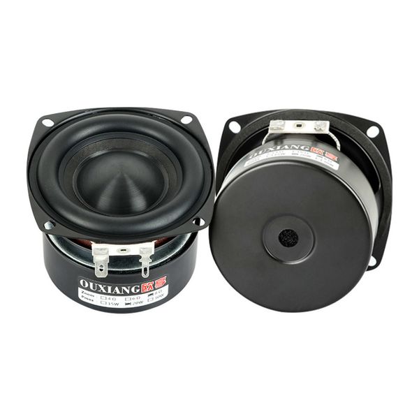 Alto -falantes portáteis Aiyima 2pcs Driver de woofer de 3 polegadas 4 8 ohm 25w Loudspeaker de baixo de áudio Diy Home Theater Sound Amplifer Speaker Unit 221101