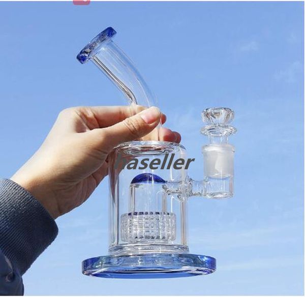 8,6 polegadas Recycler Dab Rigs Hookahs Heady Glass Water Pipes Tobacco Bong Oil With 14mm Banger