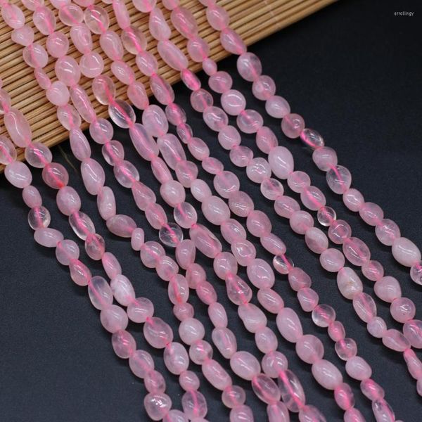 Contas naturais de rosa escura de rosa de miçangas forma irregular para jóias que produzem acessórios de pulseira de colar diy 6-8mm