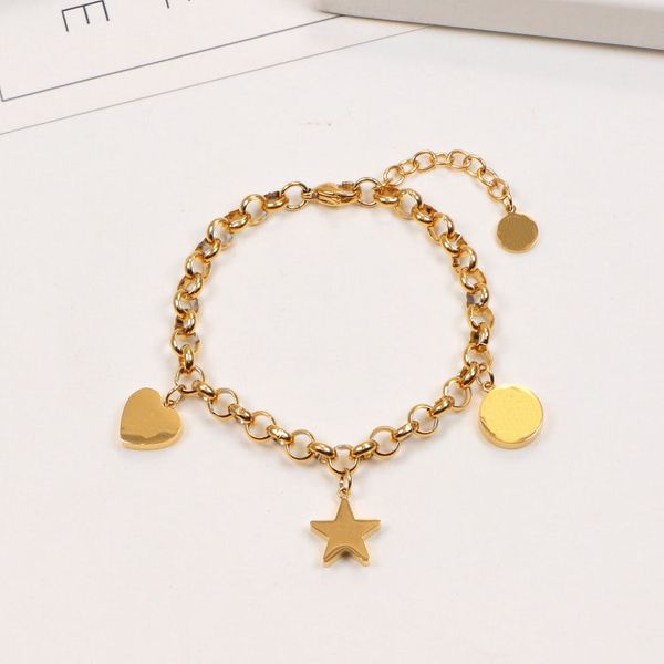 Роскошные дизайнеры Chain Bangle G Letter Bracelet Rose Gold Bracelets браслеты женские роскоши украшений моды