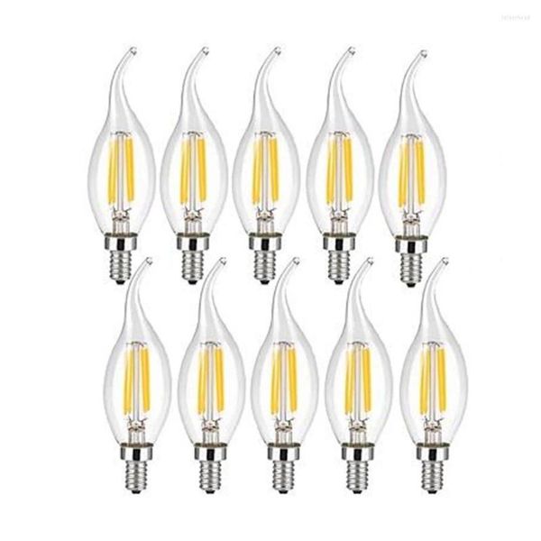 Лампа C35 E14 220V 240V Dimmable 4W 8W 12 Вт Дизайн Энергия Энергия Свеча теплый холодный белый фонарь 360 градусов лампа