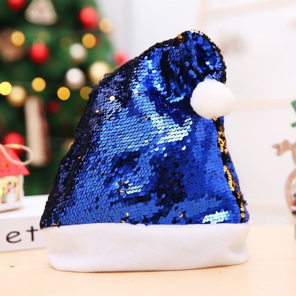 Tutto-Fiammifero Decorazioni natalizie Berretti con teschio Doppio giro Cappello con paillettes natalizie Perline colorate Scegli Corna per adulti Cappelli di Babbo Natale