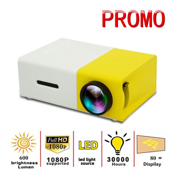 Mini-Videoprojektor Tragbarer Smart-TV WIFI-LED-Projektoren Full HD 1080P Movie Home Media Video-Player