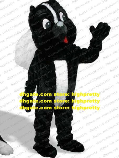 Ebullient Mascot Costume Black Skunk Mephitine Stork Wild Goose Yellow Weasel Squirrel Cartoon Character Mascotte Adult No.9964