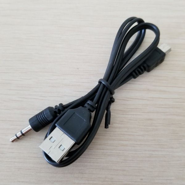 10 шт./лот Mini Usb 5-контактный к USB A и 3,5 мм Aux аудиоадаптер, удлинительный кабель для даты и питания для MP3, MP4, Bluetooth-динамика