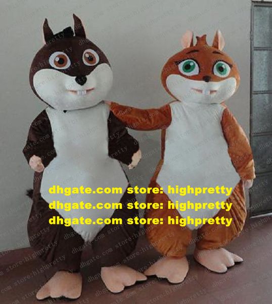 Verisimilal желтый коричневый кенгуру Roo Roo Squirrel Mascot Costum