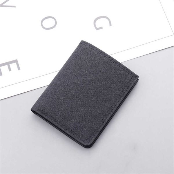 Carteiras 2022 New Fashion Coin Burse Men Short Men's Bolet Card Holder Canvas Vertical L221101