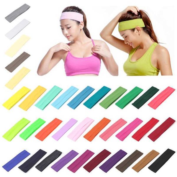 Yoga saç bantları 35 klren opsiyon spor kafa bandı elastik geniş bnd pamuk yoga oening kadınlar ter bant kafa bandı sıcak satış l221027
