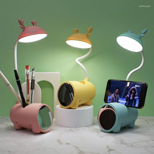 Lâmpadas de mesa Creative Andler Lamp Lamp Holder Mapéu Espelho LED REATILIDADE Touch Touch Touch