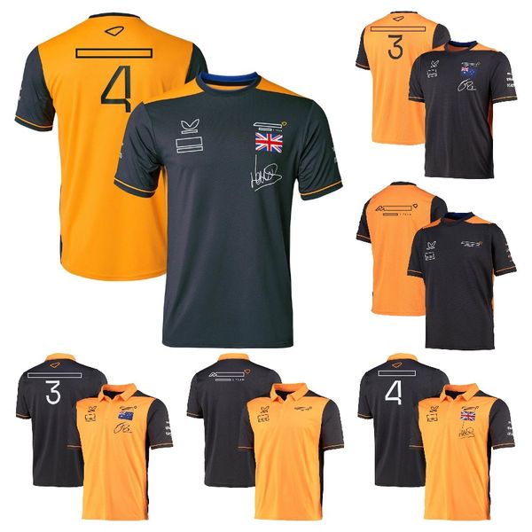 Yarış setleri 2022 Yeni F1 T-Shirt Formül 1 Yarış Kısa Kollu Resmi Marka Erkekler Nefes Alabilir Polo Gömlek Forması Özelleştirilmiş F1 Otomobil Hayranları T-Shirts Takım giysi