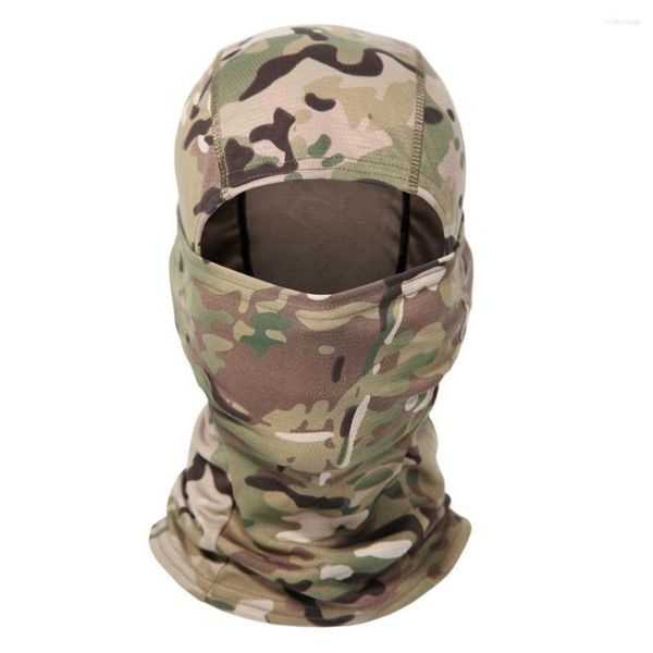 Bandanas Tactical Camo Face Mask Bandana Balaclava Hood Headwear para homens Mulheres treinando ciclismo caça resistente ao vento