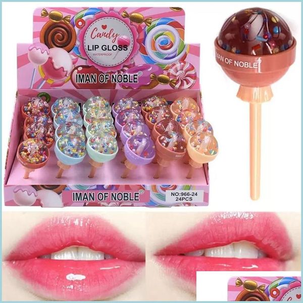 Lipgloss, süßes Candy-Lipgloss-Öl, feuchtigkeitsspendend, klarer Spiegel, langlebiger Lippenstift, Pflaumen-Lipgloss, sexy Lippen, pralles Make-up, Tropfenlieferung, Dhciv