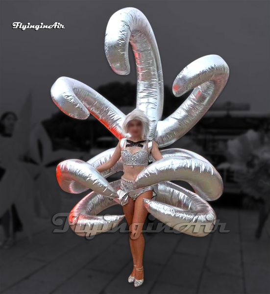 Geçit Töreni Yürüyüş Şişme Tentache Costume 2m Giyilebilir Blow Up Wings Balon Etkinlik Şovu