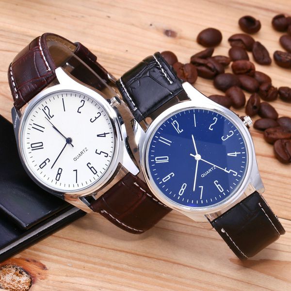 HBP Mens Business Leather Watches Quartz Assista Moda Casual Ultra-Fhin Watches Simple Gentleman