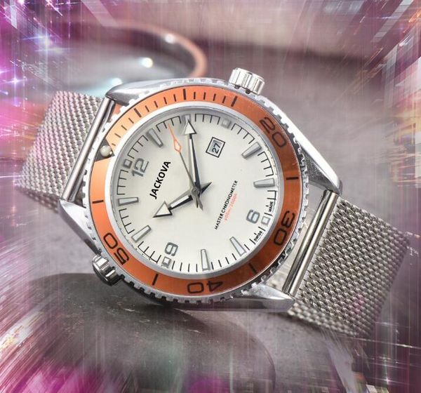 Popüler Mens Strowatch Saatler 43mm Başkan Spor Açık Kronograf Kuvars Pil Ok Pinleri Üst Model Saat El Ekran Kol saatleri Montre De Luxe