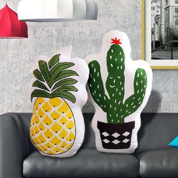 Cuscino Ins Simulazione regalo creativo Giocattolo per piante di cactus in peluche di ananas